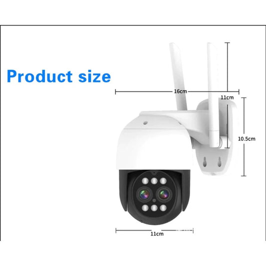 Camera Dublă Wireless JORTAN HD JT-8186XM - Supraveghere Avansată cu Rotire 355° și Zoom Digital X10