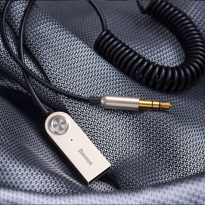 Adaptor audio Baseus BA01 Bluetooth 5.0 Audio Receiver Cable AUX Jack - Negru