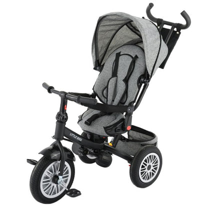 Tricicleta 4 în 1 rotativă cu poziție de somn Little Bird