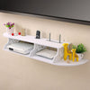 Raft suport de perete cu polite pentru flori si router 03