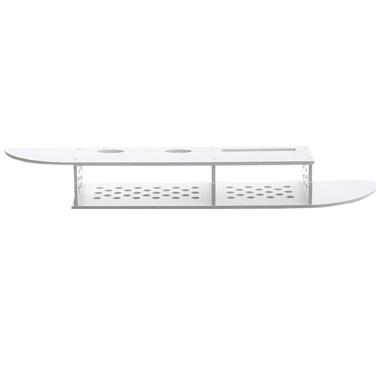 Raft suport de perete cu polite pentru flori si router 03