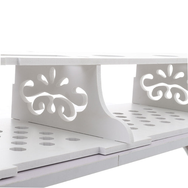 Raft suport de perete cu polite pentru flori si router 03