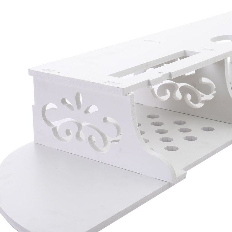 Raft suport de perete cu polite pentru flori si router 03