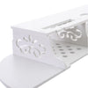Raft suport de perete cu polite pentru flori si router 03