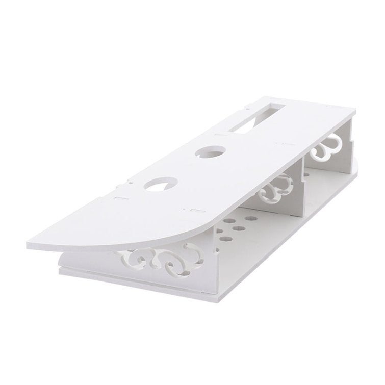 Raft suport de perete cu polite pentru flori si router 03