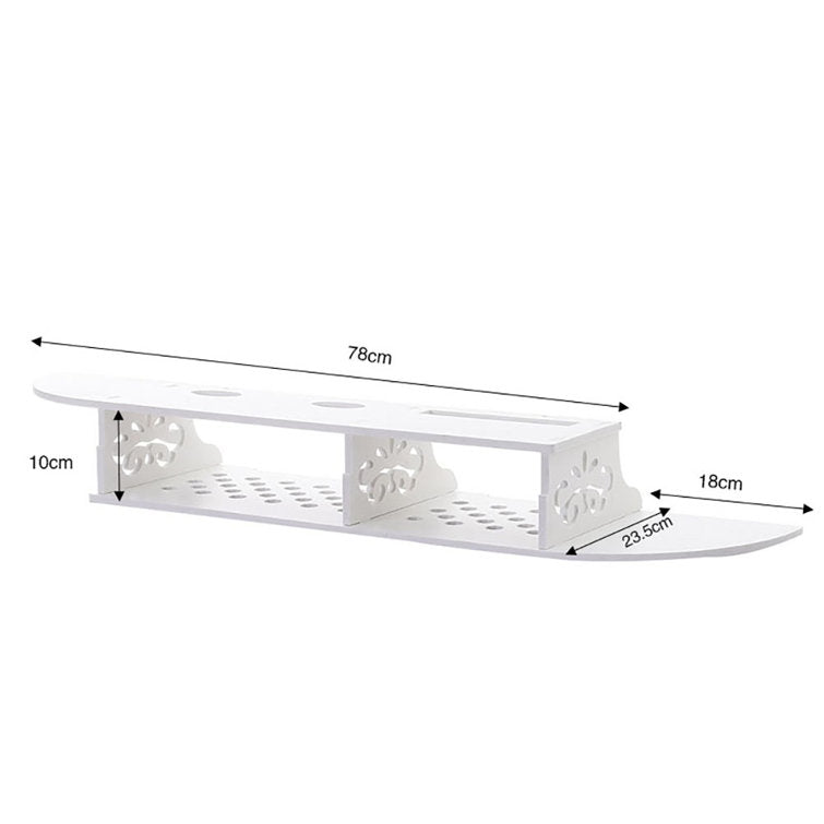 Raft suport de perete cu polite pentru flori si router 03