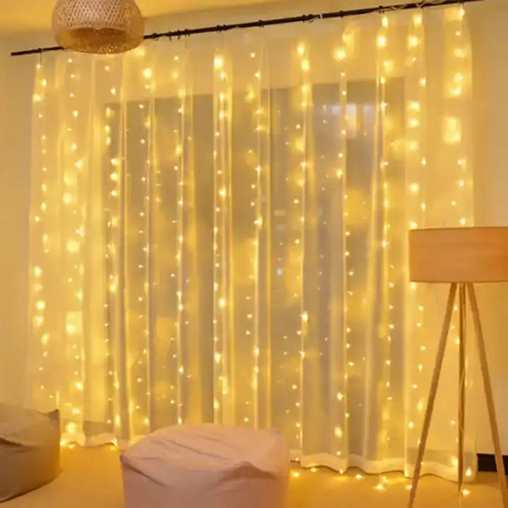 Perdea Luminițe de Crăciun, 200 LED-uri, 10 Linii