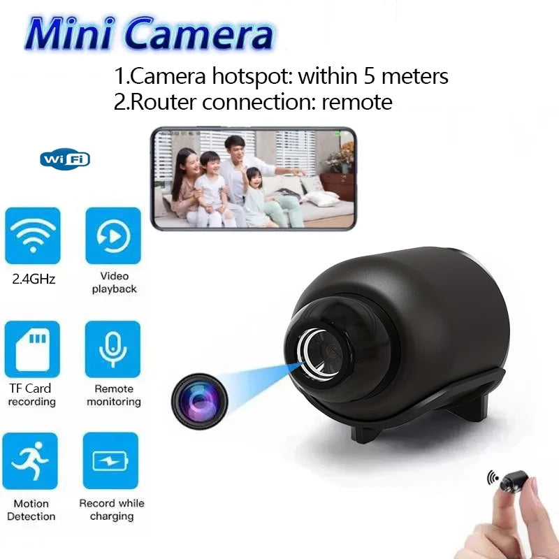 OFERTĂ 1+1 Mini Cameră Spion X5, WiFi, 1080p, Night Vision