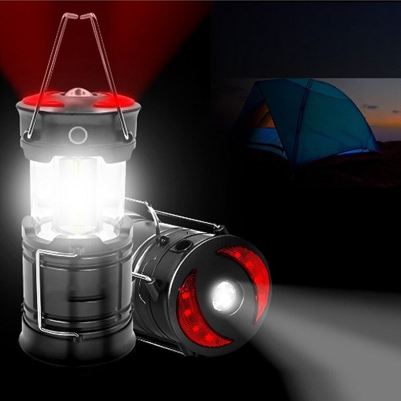 Lampa Turistica LED, 3in1, extensibila, 4 moduri de lucru (cort, tabara, camping, rulota, calatorii, expeditii)-0