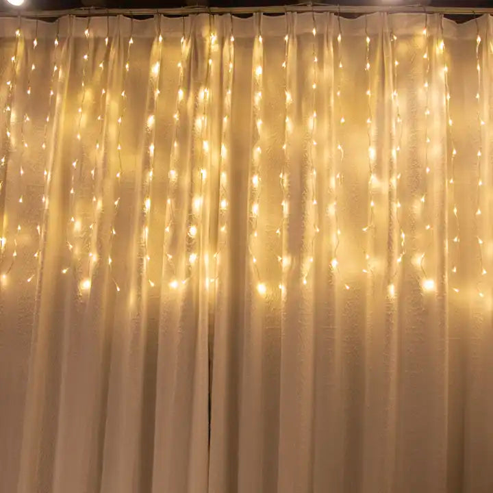 Perdea Luminițe de Crăciun, 200 LED-uri, 10 Linii