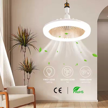 VENTILATOR DE TAVAN CU TELECOMANDĂ ȘI LUMINĂ 30W LED LAMPA FAN SMART