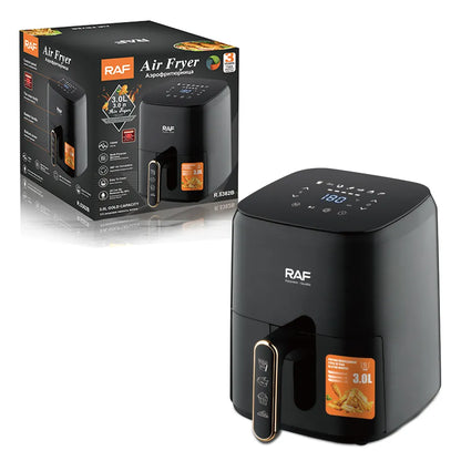 Friteuza Air Fryer RAF R5362 cu aer cald, fără ulei – Capacitate 3L, Control Digital, 1300W