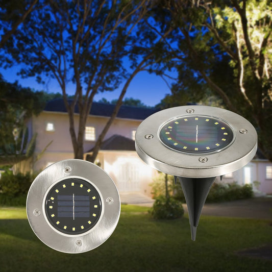 Lampa Solara estetica exterioara de gradina, cu 16 LED-uri, cu suport scurt-0