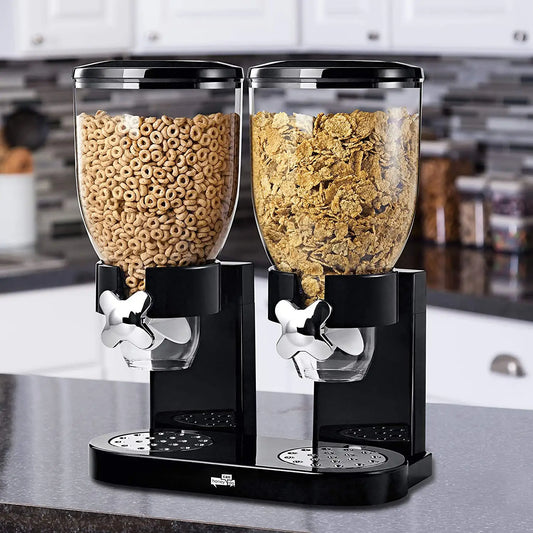 Dispenser Dublu pentru Cereale – 4 Litri (2L per Dozator)