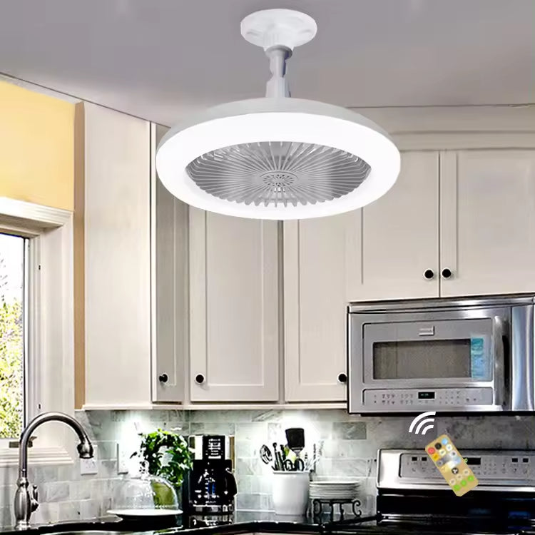 VENTILATOR DE TAVAN CU TELECOMANDĂ ȘI LUMINĂ 30W LED LAMPA FAN SMART
