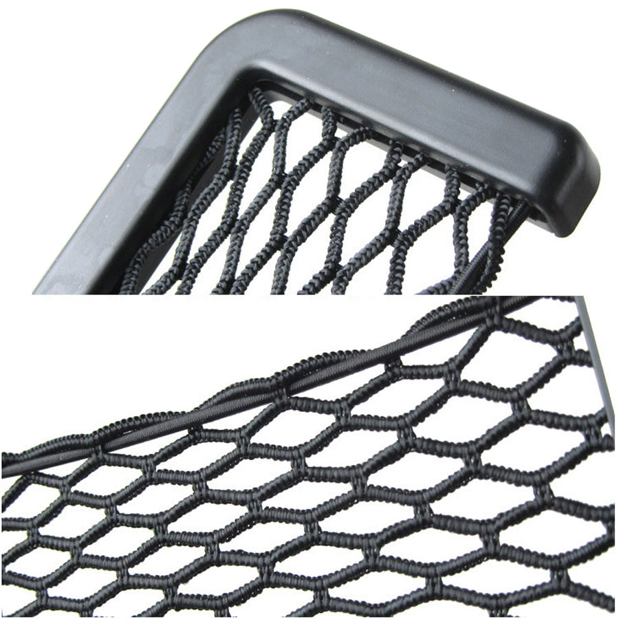 Organizator de tip buzunar din plasa elastica cu rama plastic, dimensiune 14,5 x 7 cm, culoare neagra-6