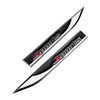 Set 2 embleme auto metalice SPORTS, reliefate 3D, dimensiune 14.6 x 1,8 cm-0