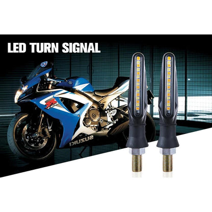 Set 2 lampi Semnalizare Moto SECVENTIALA, cu 2 functii, pozitie si semnalizare, 12V-4