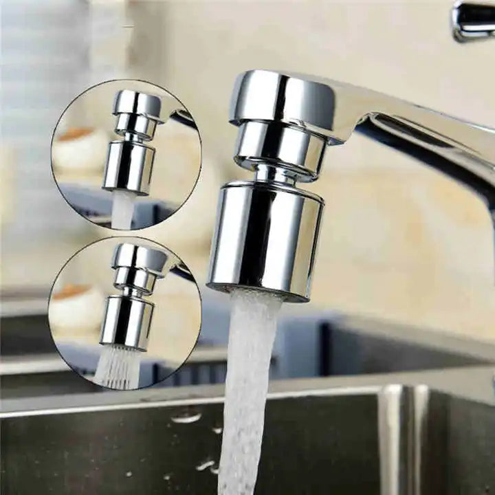 Aerator pentru Robinet 360°, Cu Economisire de Apă și Putere de Curățare Crescentă