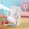 Mini ventilator electric portabil cu funcție de pulverizare și încărcare USB