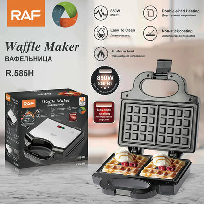 Aparat de făcut gofre RAF R.585H, 850W – Perfecțiunea deserturilor acasă!