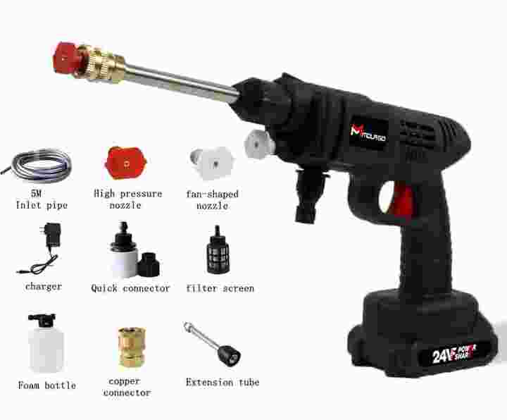 Aparat de spălat cu presiune mobil cu acumulator