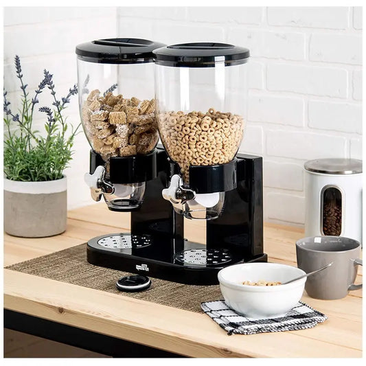 Dispenser Dublu pentru Cereale – 4 Litri (2L per Dozator)