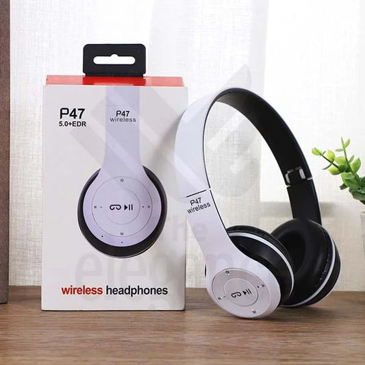 Căști Wireless 4 în 1 P47 – Bluetooth, Microfon, MP3, Radio FM