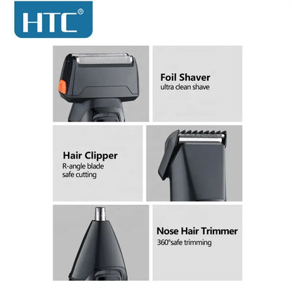 Aparat de bărbierit electric HTC 3 în 1 pentru bărbați