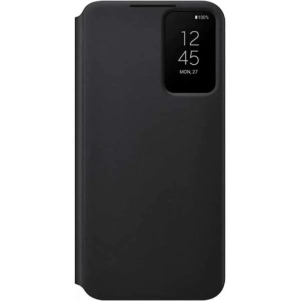 Husă originală Samsung Smart Clear View Cover pentru Galaxy S22 Plus – Negru