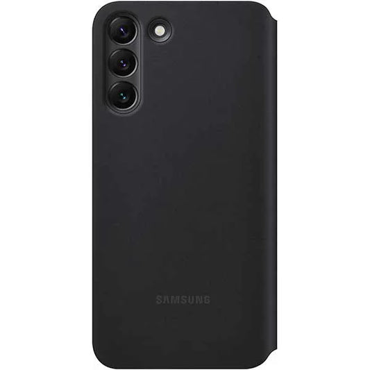 Husă originală Samsung Smart Clear View Cover pentru Galaxy S22 Plus – Negru