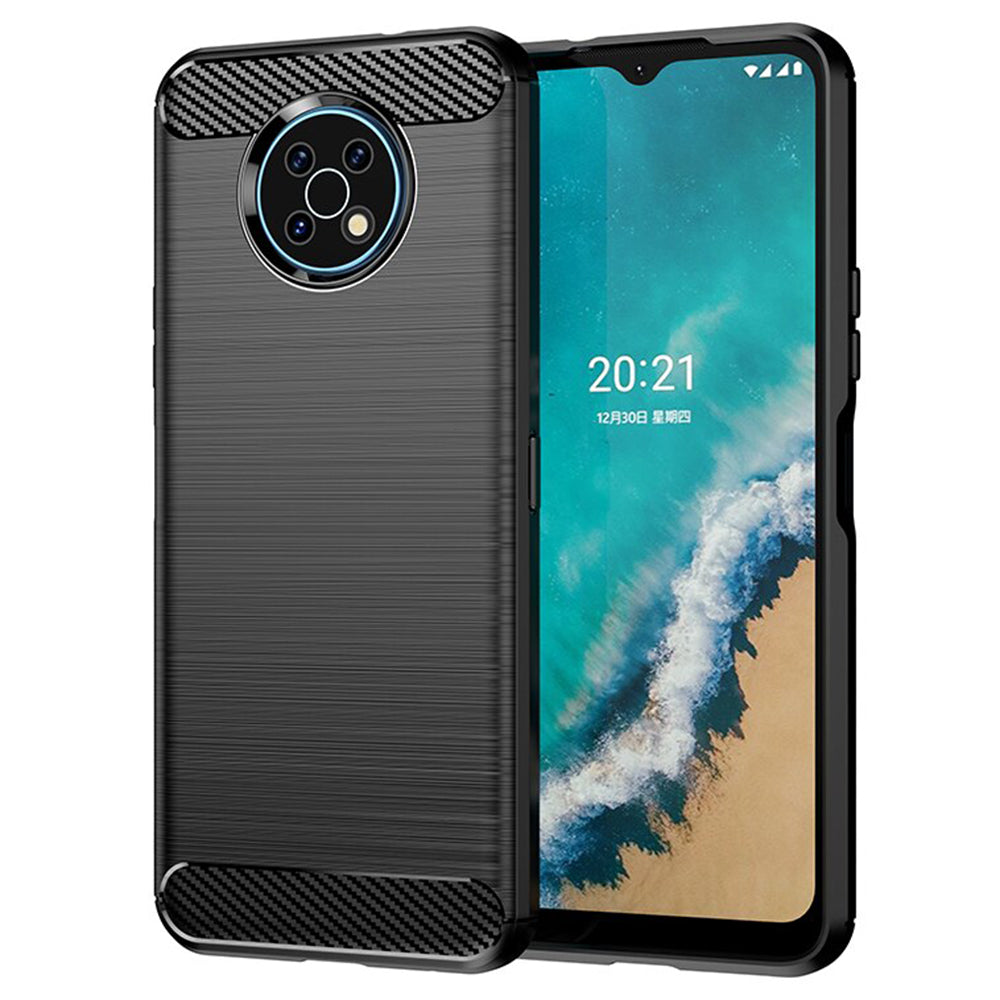 Husa nokia g50, carbon silicone, techsuit - negru