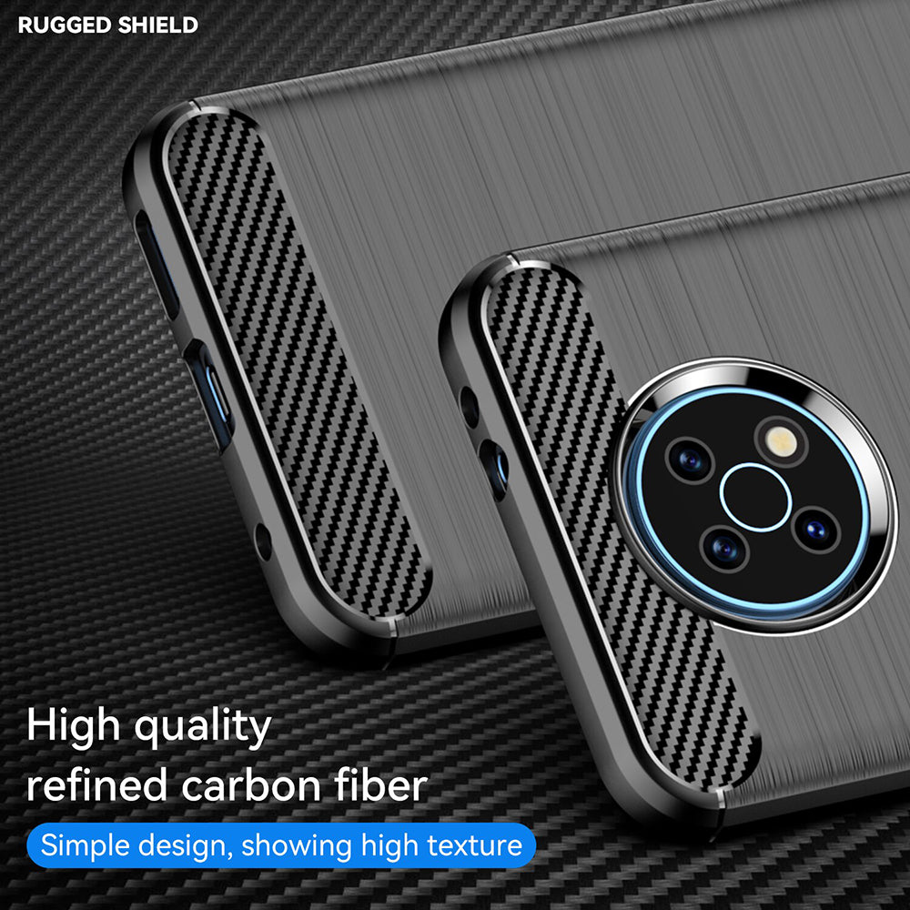 Husa nokia g50, carbon silicone, techsuit - negru