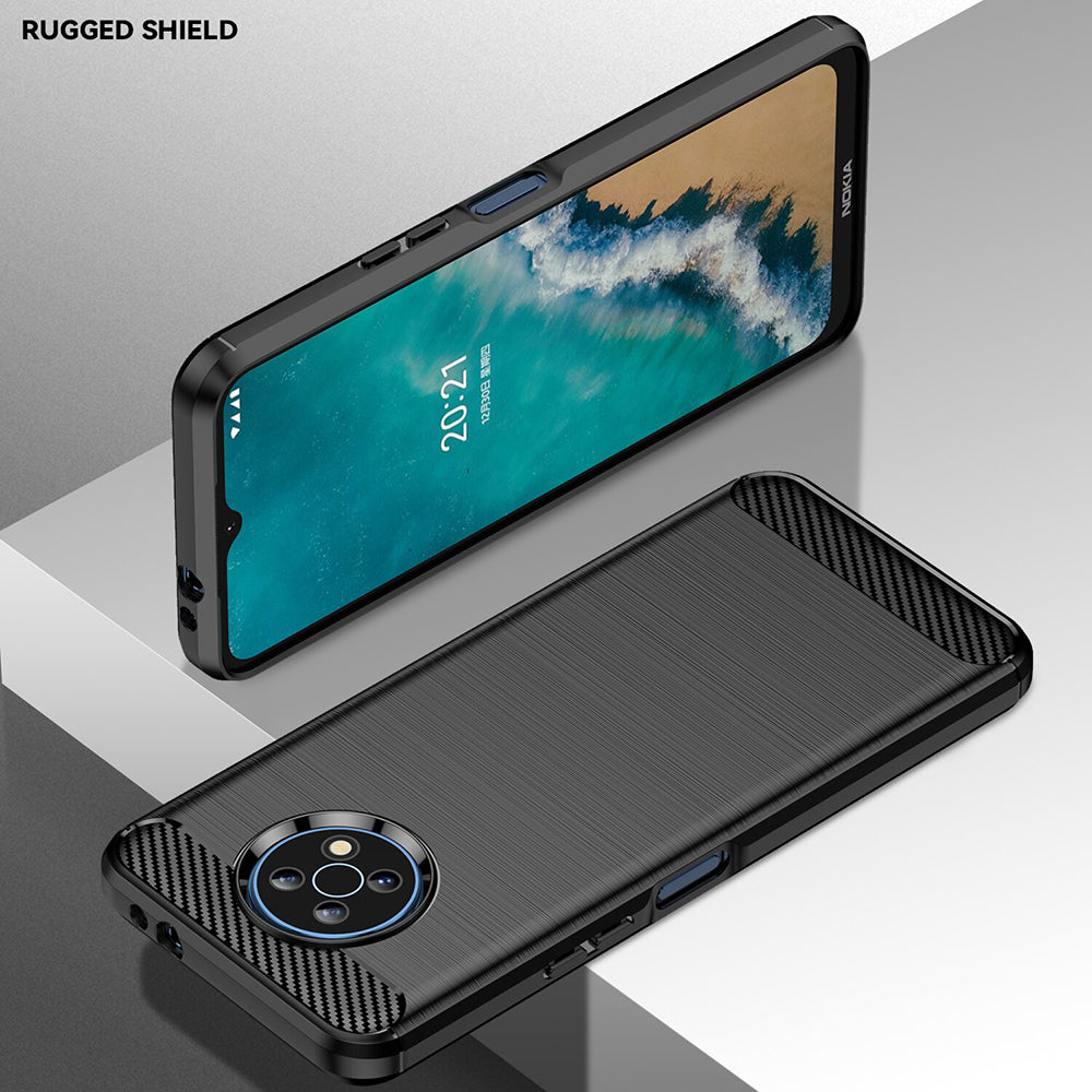 Husa nokia g50, carbon silicone, techsuit - negru