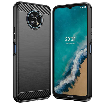 Husa nokia g50, carbon silicone, techsuit - negru