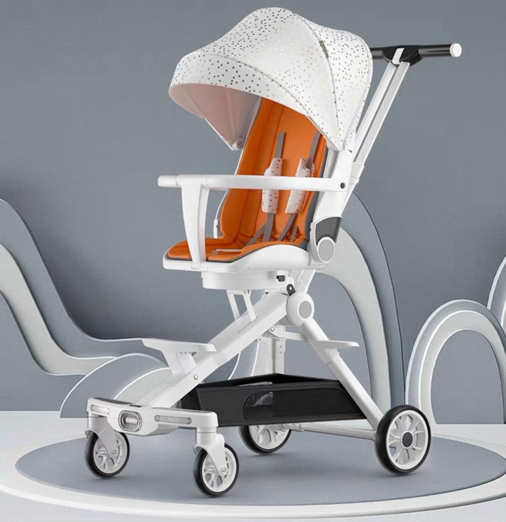 Carucior muzical pentru bebeluși compact și ușor, cu scaun reversibil si 3 pozitii de inclinare, 1-3 ani, C2
