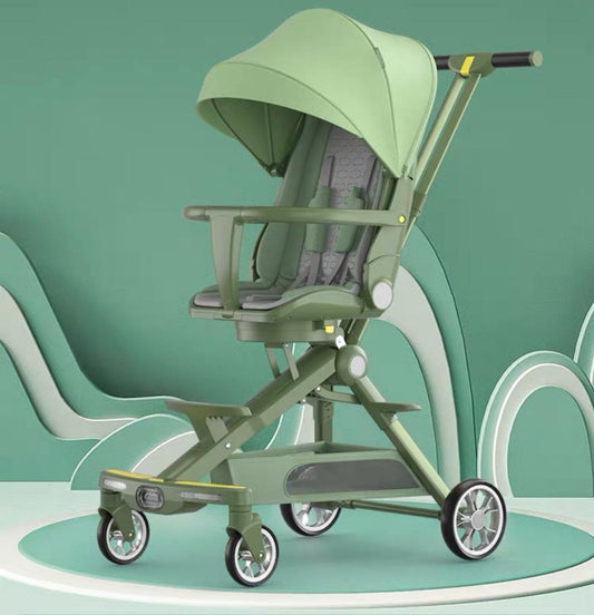Carucior muzical pentru bebeluși compact și ușor, cu scaun reversibil si 3 pozitii de inclinare, 1-3 ani, C2