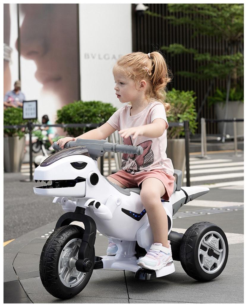 Motocicletă Dinozaur cu Acumulator 12V, 5A - Pentru Copii Aventuroși