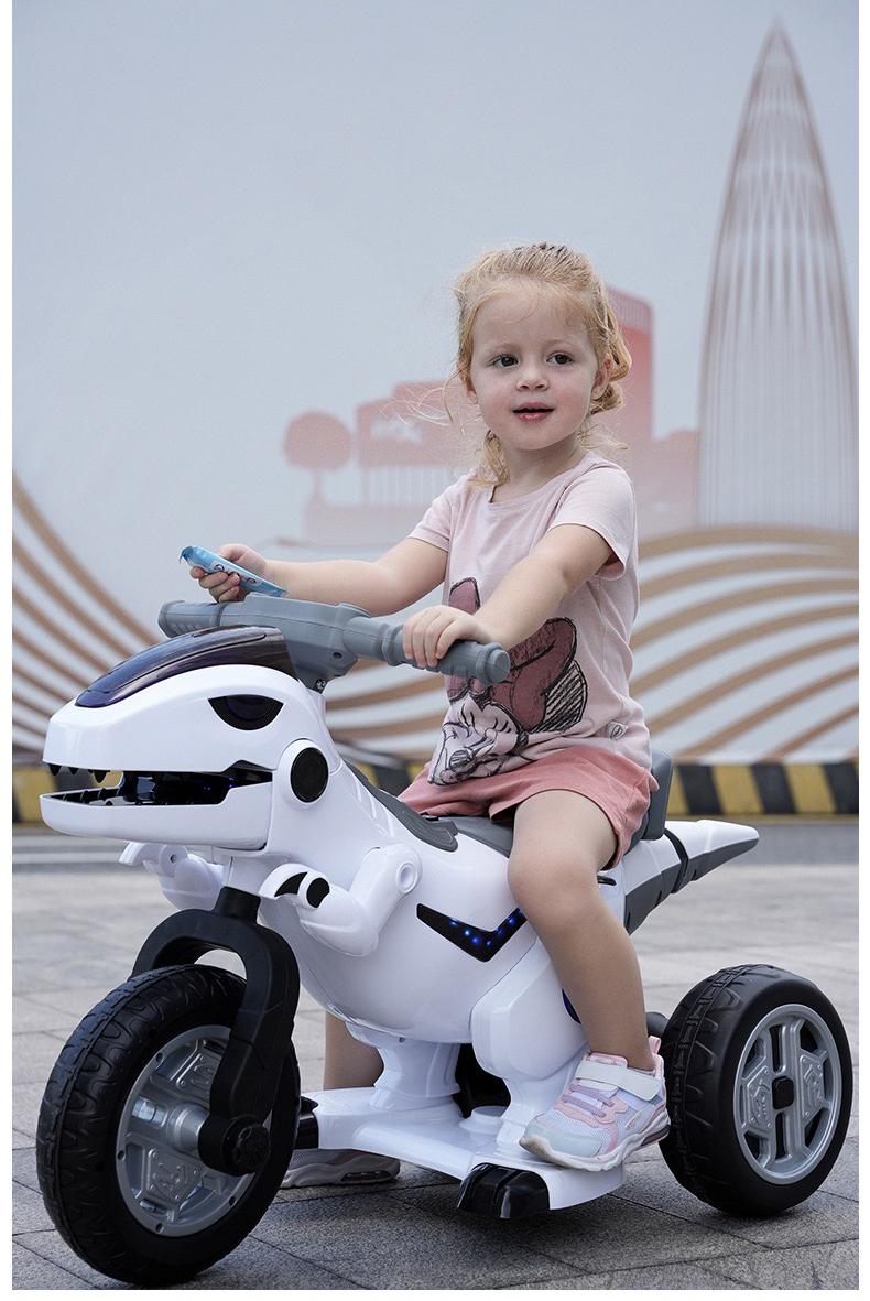 Motocicletă Dinozaur cu Acumulator 12V, 5A - Pentru Copii Aventuroși