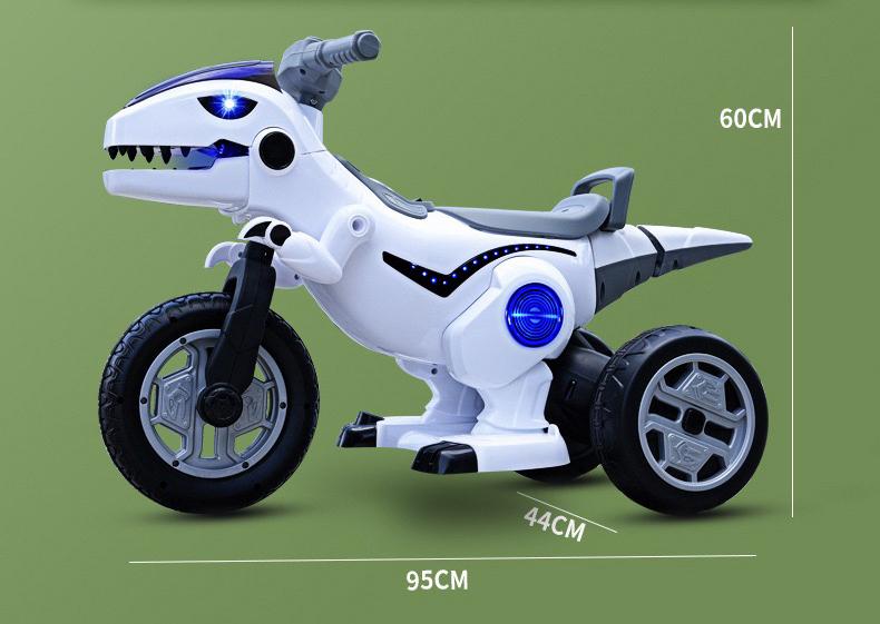 Motocicletă Dinozaur cu Acumulator 12V, 5A - Pentru Copii Aventuroși