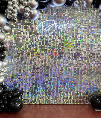 Panou decorativ cu paiete, 30cm x 30cm - Diverse culori