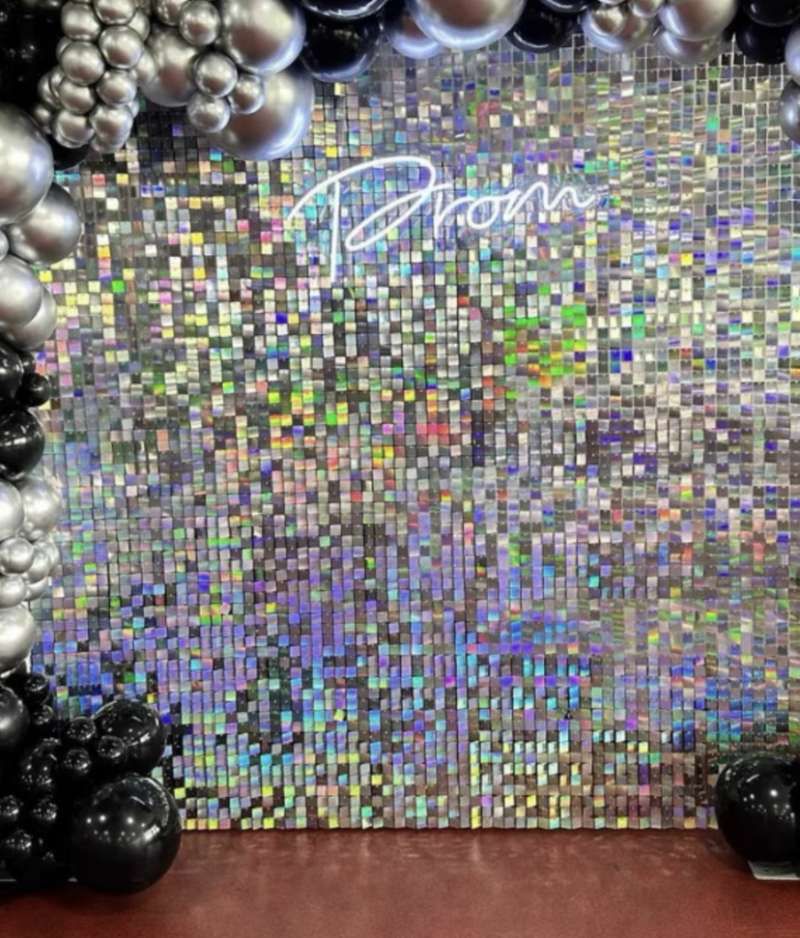Panou decorativ cu paiete, 30cm x 30cm - Diverse culori