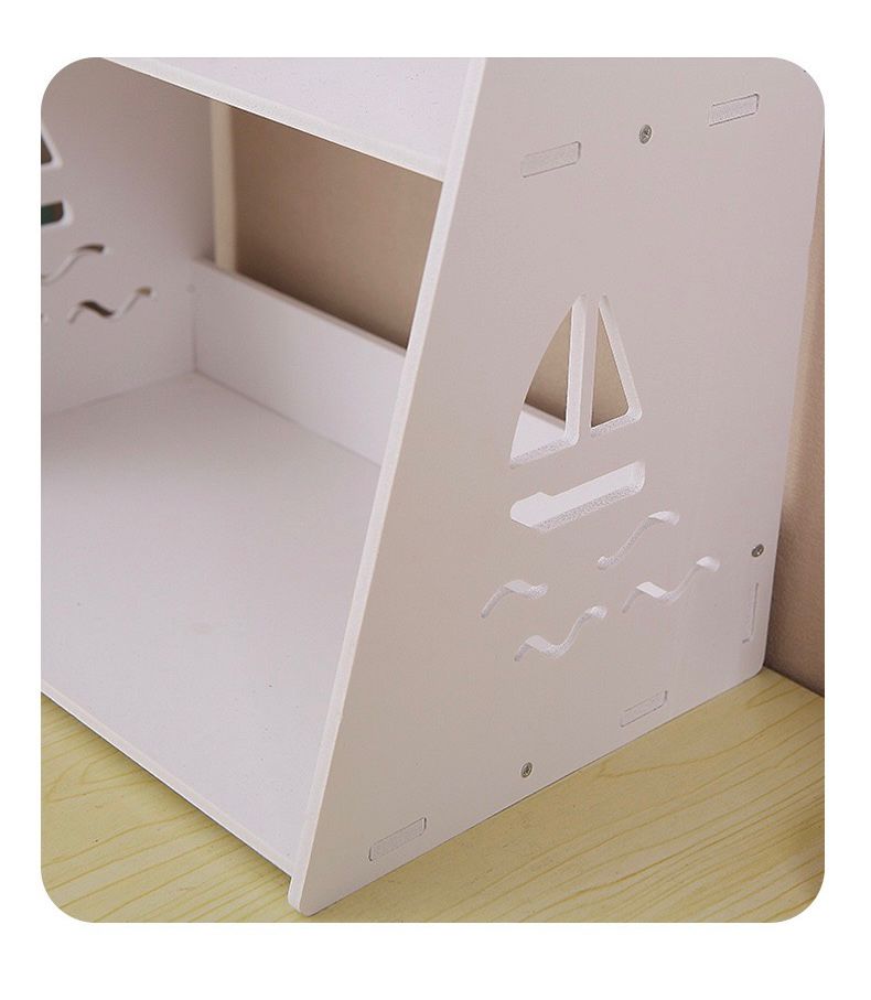 Suport de Birou Organizator pentru Machiaje, Parfumuri și Rechizite – 29x19x29 cm, cu 2 Polițe