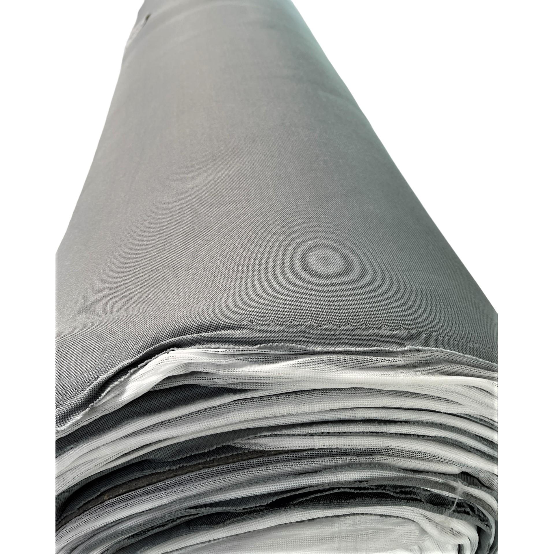 Material pentru reconditionare plafon auto, material textil cu spate buretat, culoare Gri Deschis, dimensiune 2m x 1,50m-2