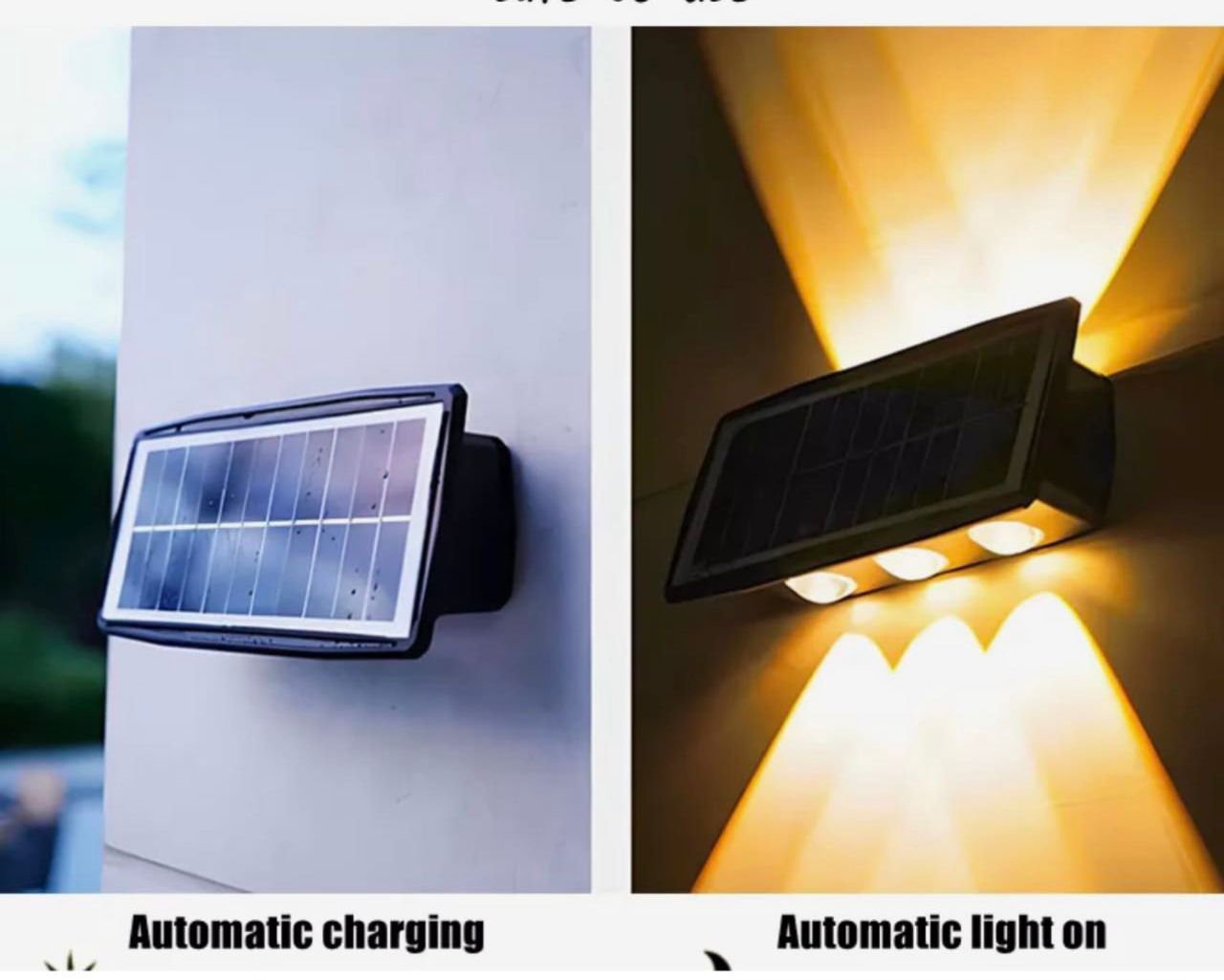 Lampa solara LED pentru perete
