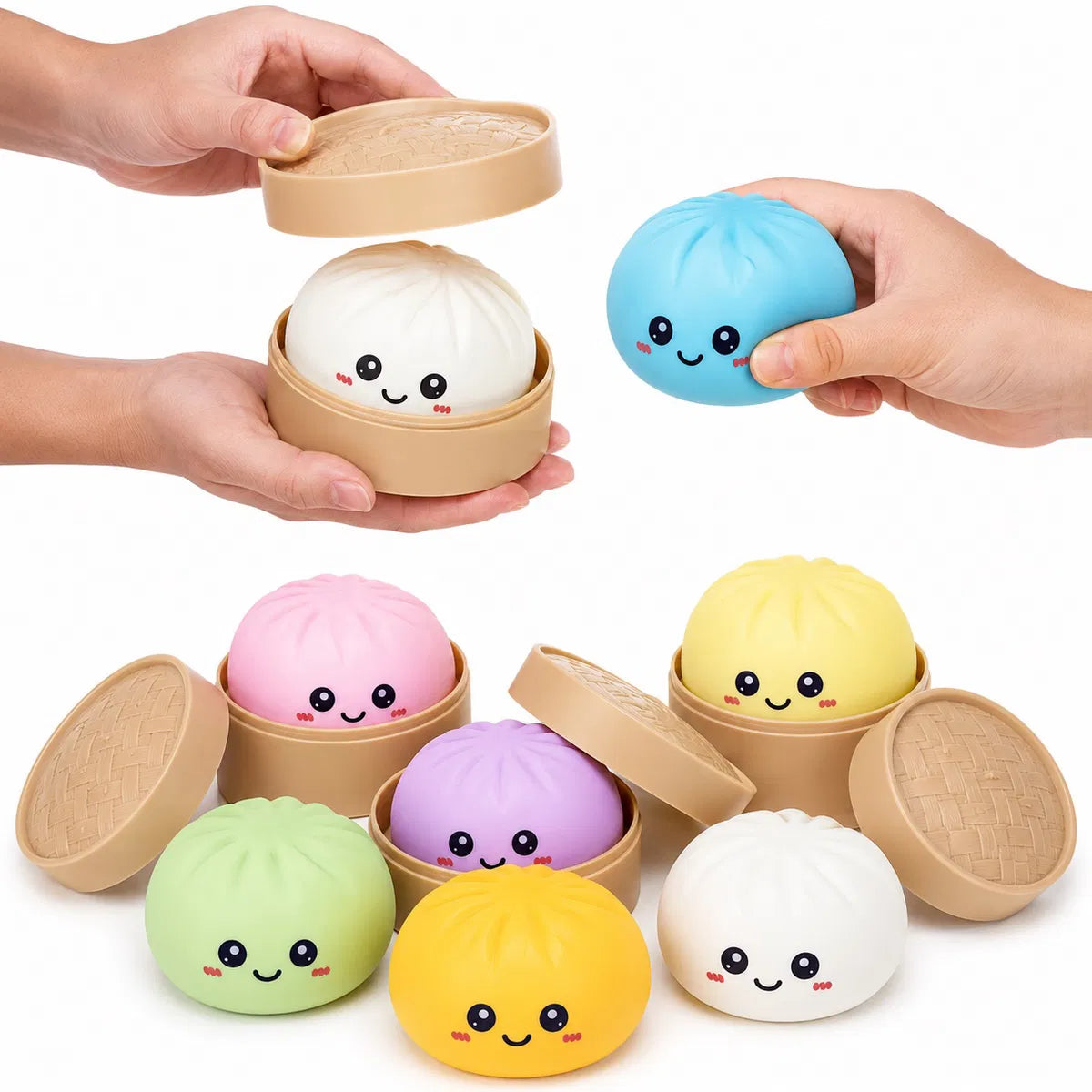 Jucărie Antistres Mystery Squishy Dumpling – Colecționează-le pe Toate! 🥟✨