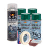 Kit complet reparatie si vopsire jante culoare Verde Metalizat, V4-0