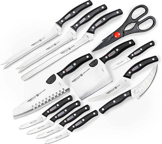 SET 13 Cutite - Miracle Blade World Class + Ascutitor manual de Cutite