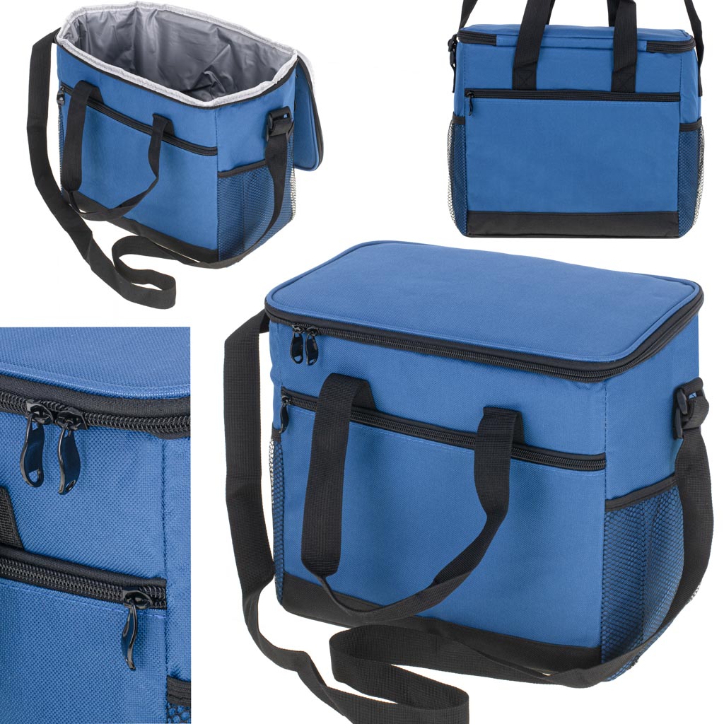 Geanta termoizolanta pentru picnic sau plaja, capacitate 16l, culoare Albastra-8