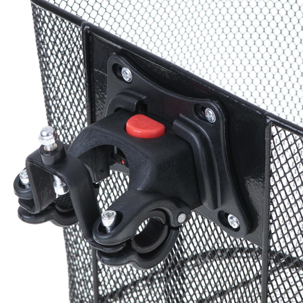 Cos metalic pentru bicicleta cu maner, demontabil, conceput pentru a fi montat in partea din fata-3